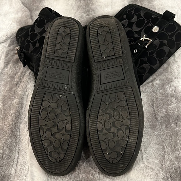 Coach black suede boots - Picture 6 of 7